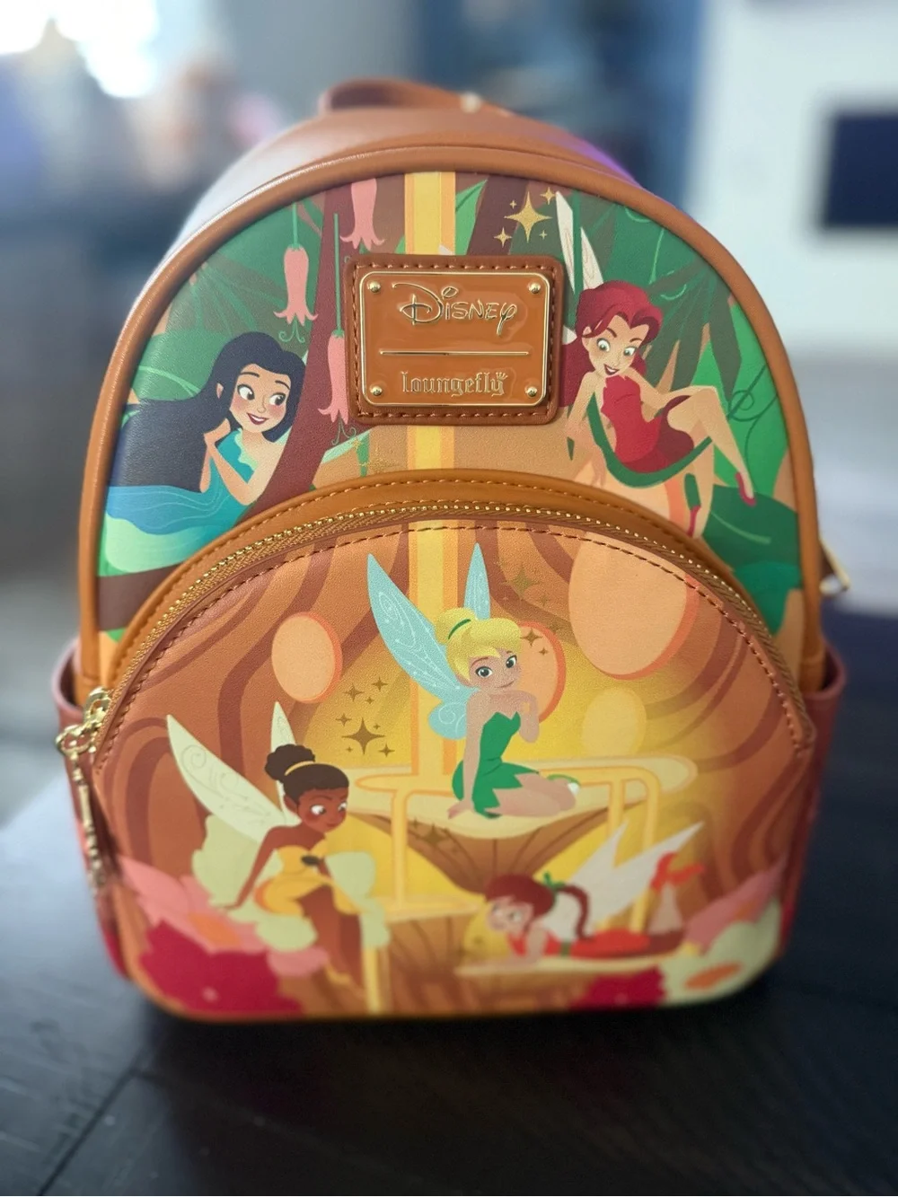 NWT Disney x Loungefly Tinker Bell Fairies Loungefly Mini Backpack - Picture 2 of 8